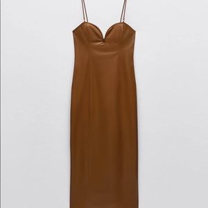 SOLD OUT ZARA faux leather dress